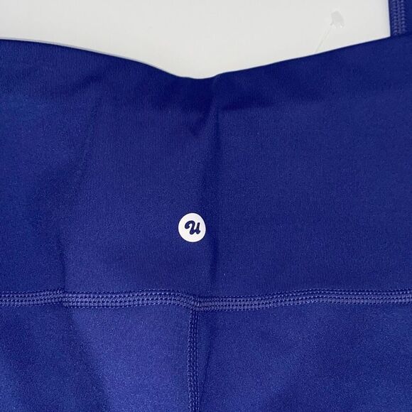 Underalls  mLined Crotch High-Rise Stretch Leggings Tights Athletic Yoga Blue XS - Picture 4 of 11